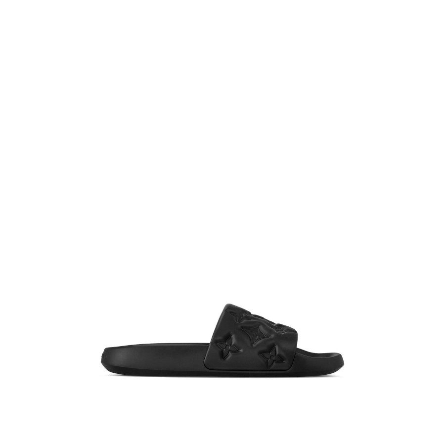 Men Louis Vuitton Sandals | Waterfront Mule Black