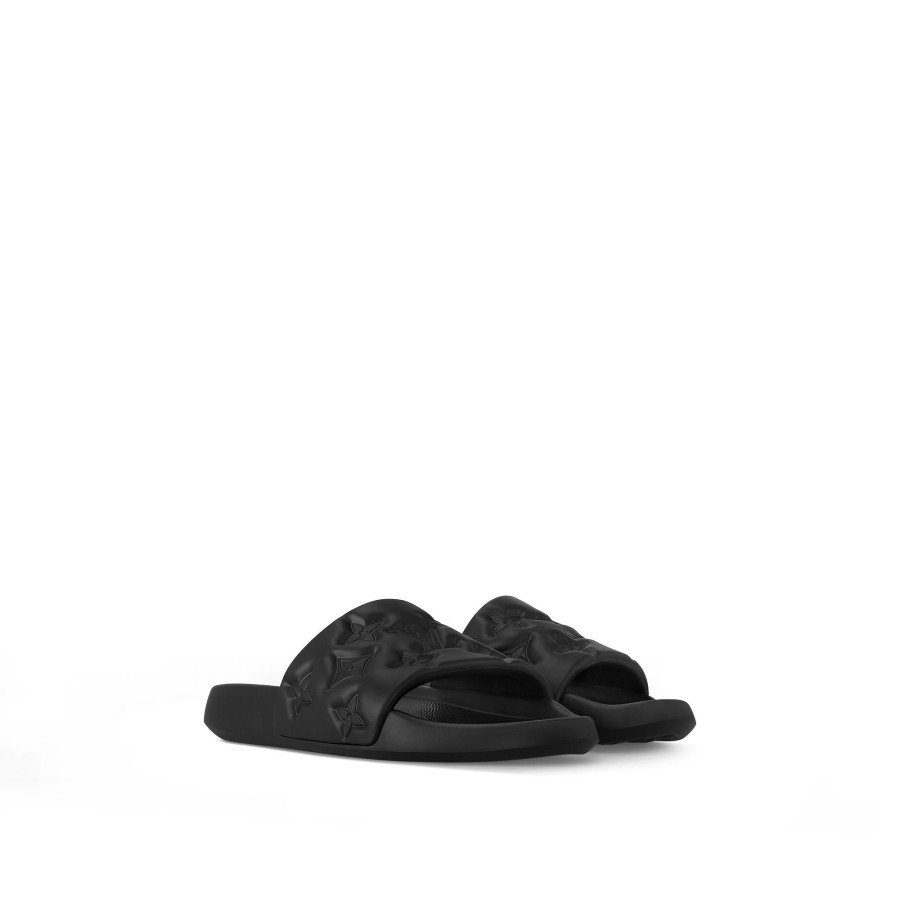 Men Louis Vuitton Sandals | Waterfront Mule Black