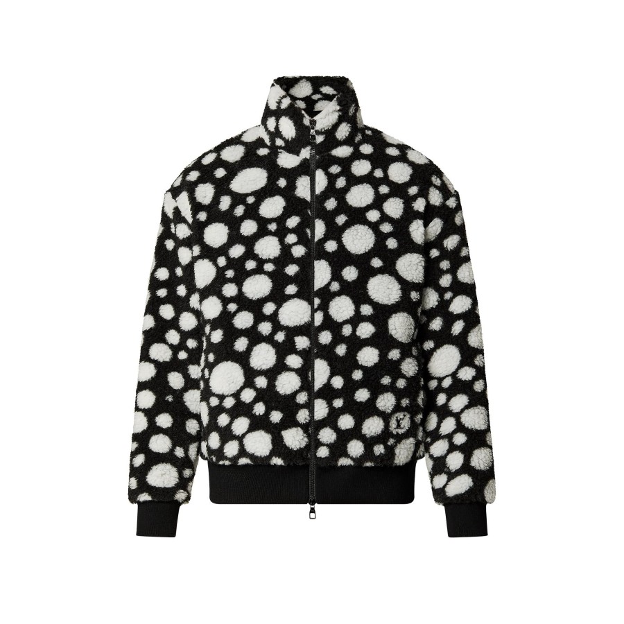 Men Louis Vuitton Coats And Outerwear | Lv X Yk Infinity Dots Fleece Blouson