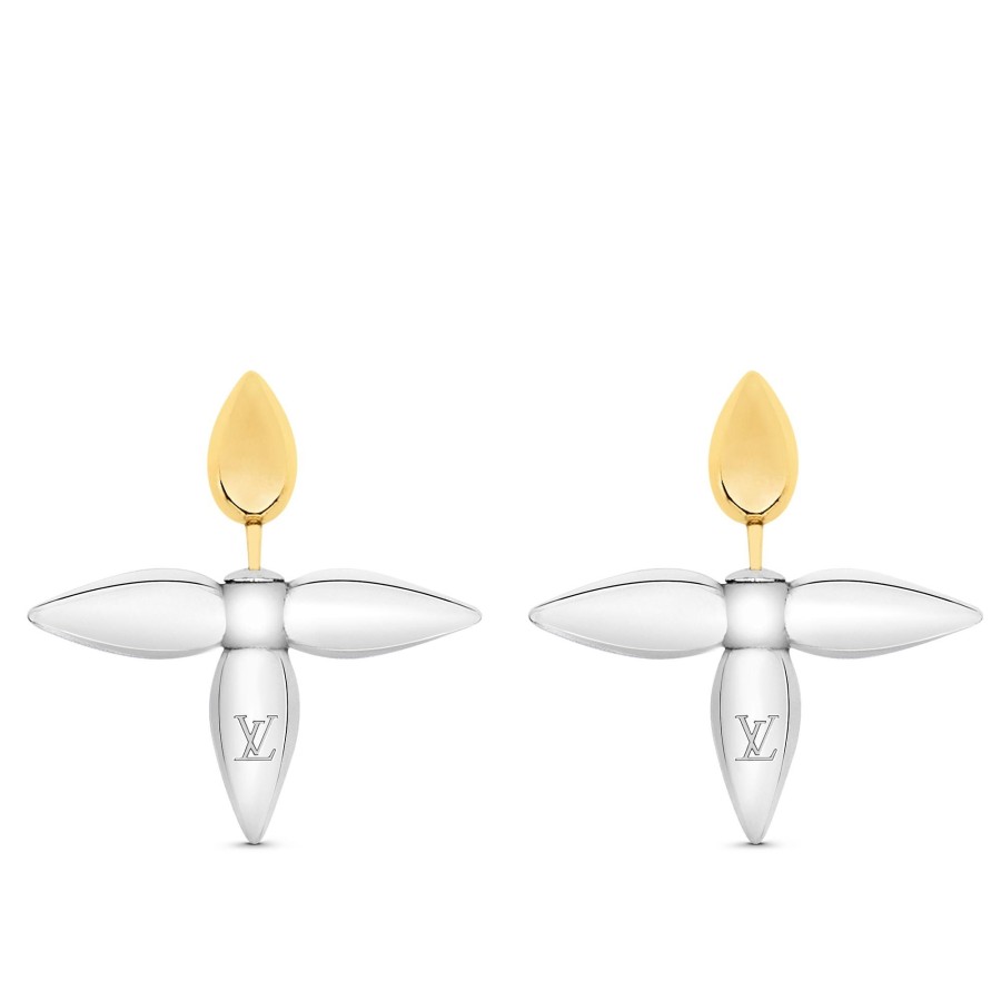 Women Louis Vuitton Earrings | Louisette Earrings Palladium