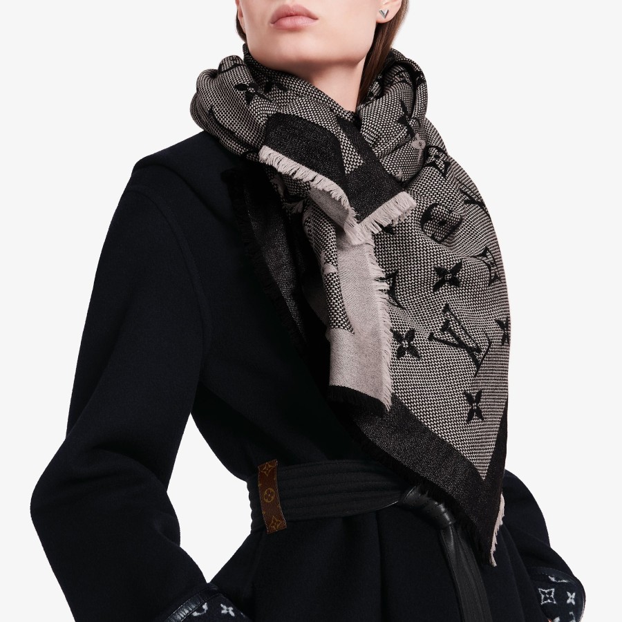 Women Louis Vuitton Shawls And Stoles | Neo Natte Monogram Shawl