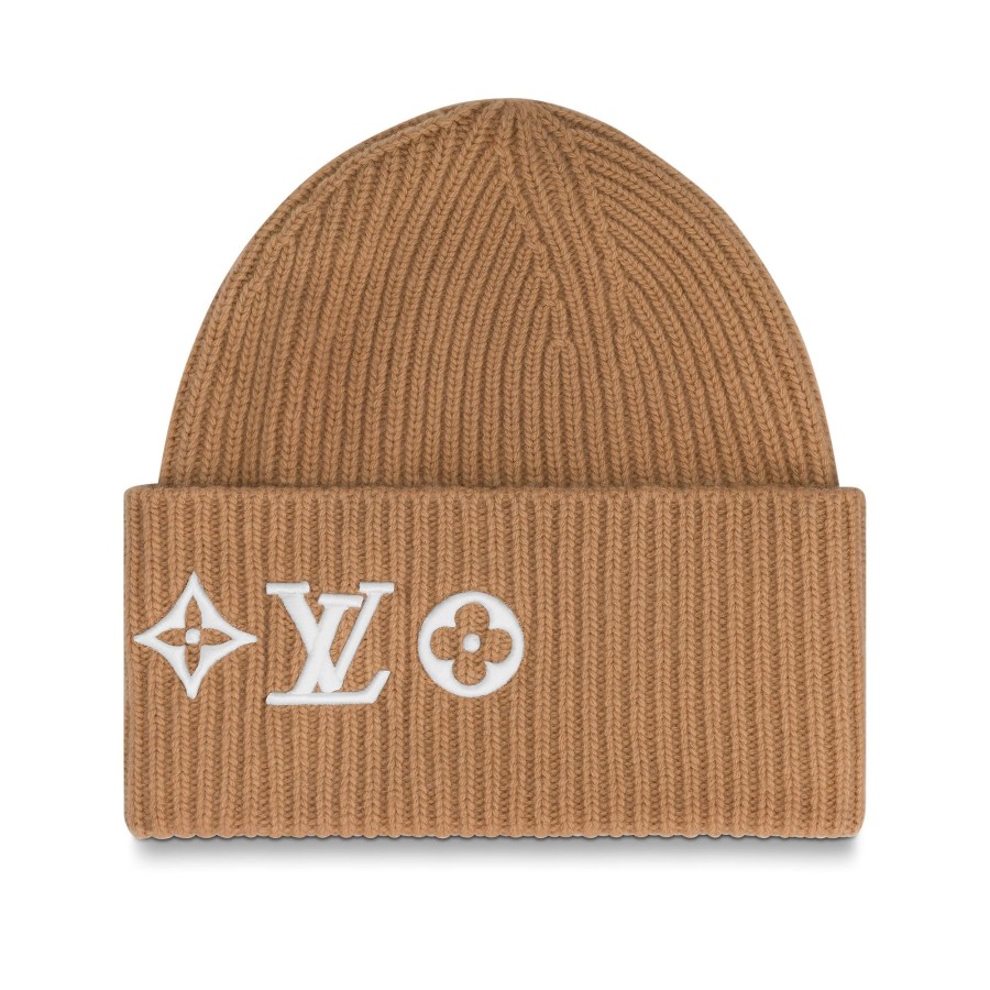 Women Louis Vuitton Hats And Gloves | Lv Headline Beanie Camel