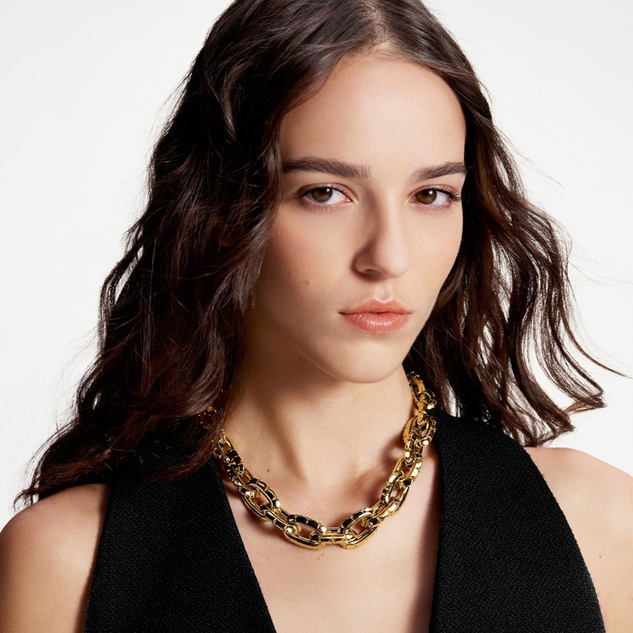 Women Louis Vuitton Necklaces And Pendants | Lv Crown Necklace