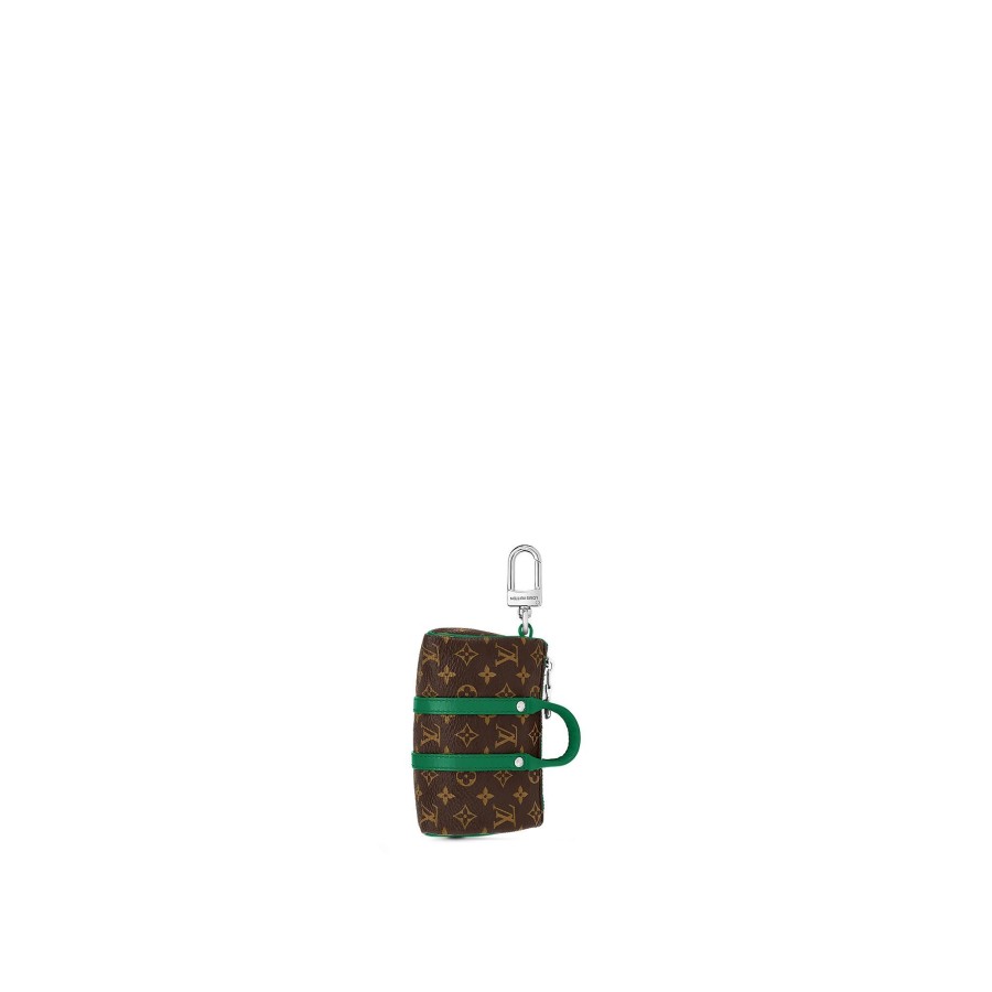 Men Louis Vuitton Key Holders And Bag Charms | Lv Colormania Mini Keepall Pouch Green