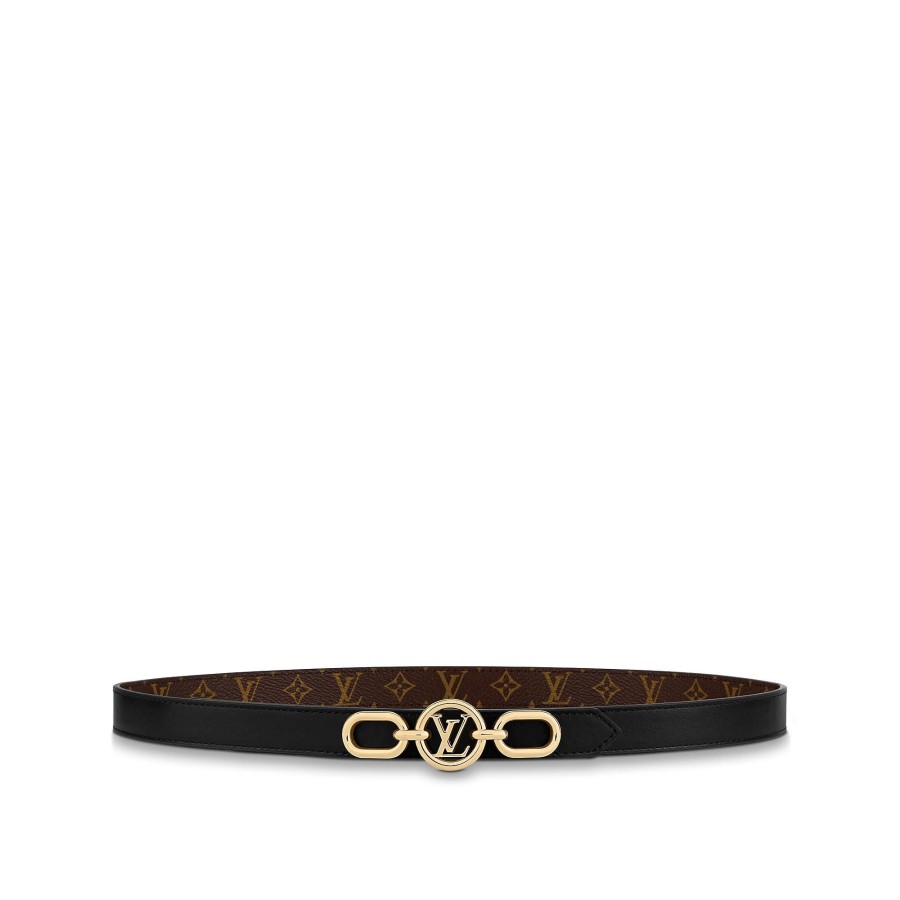 Women Louis Vuitton Belts | Lv Circle Prime 20Mm Reversible Belt Black