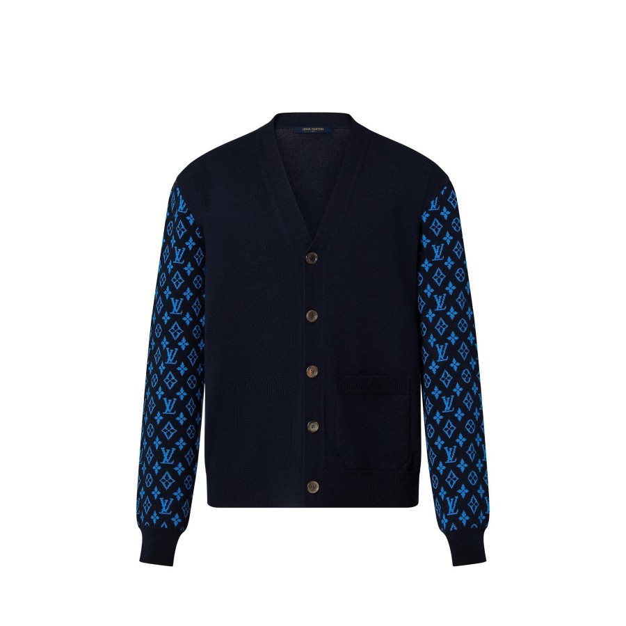 Men Louis Vuitton Knitwear And Sweatshirts | Monogram Cashmere Mix Cardigan