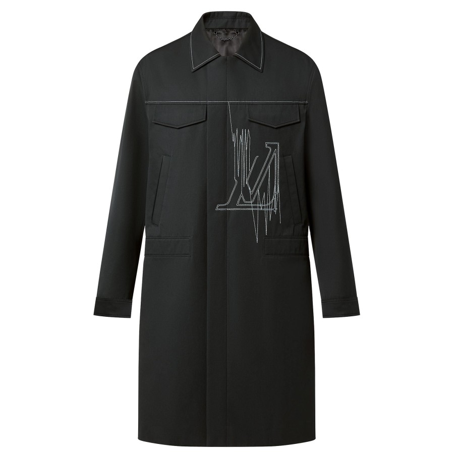 Men Louis Vuitton Coats And Outerwear | Lv Frequency Raincoat