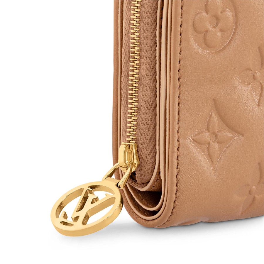 Women Louis Vuitton Compact Wallets | Lou Wallet Camel