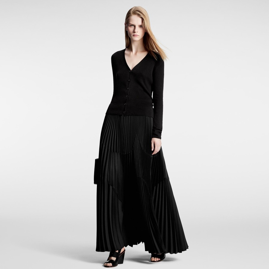 Women Louis Vuitton Skirts And Shorts | Abstract Insert Pleated Skirt