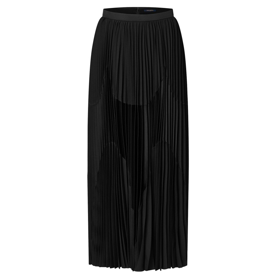 Women Louis Vuitton Skirts And Shorts | Abstract Insert Pleated Skirt