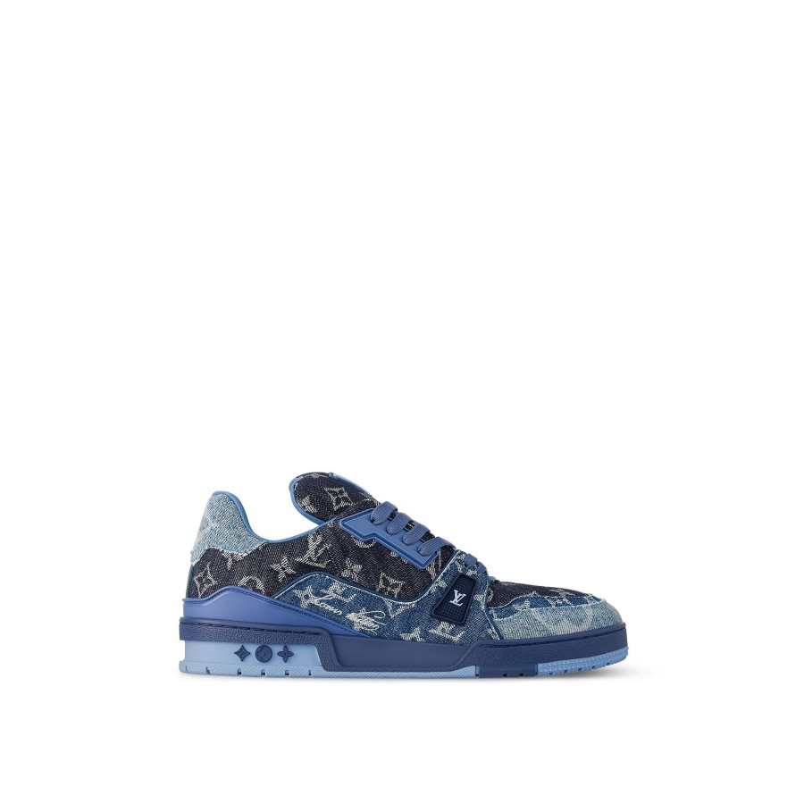 Men Louis Vuitton Sneakers | Lv Trainer Sneaker Blue