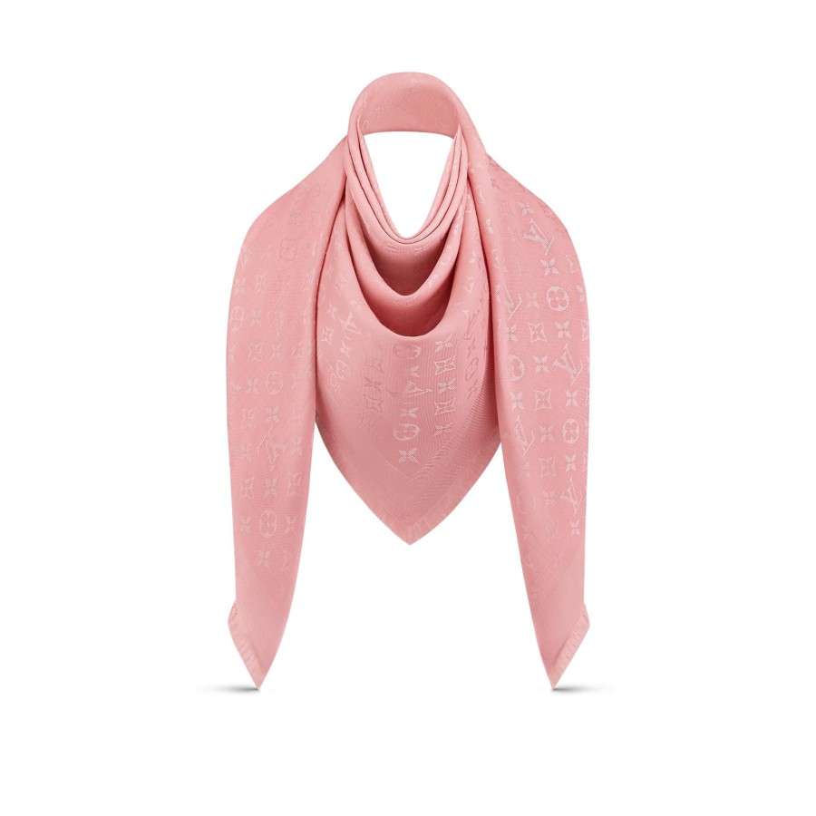 Women Louis Vuitton Shawls And Stoles | Monogram Classic Shawl Light Pink