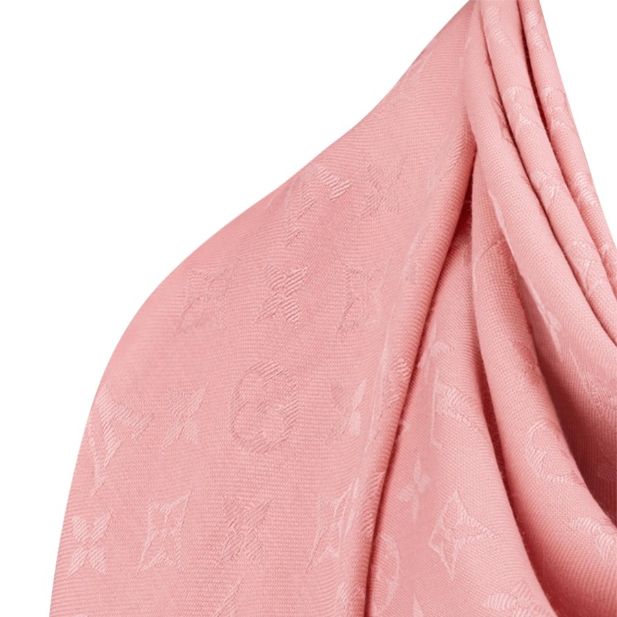 Women Louis Vuitton Shawls And Stoles | Monogram Classic Shawl Light Pink