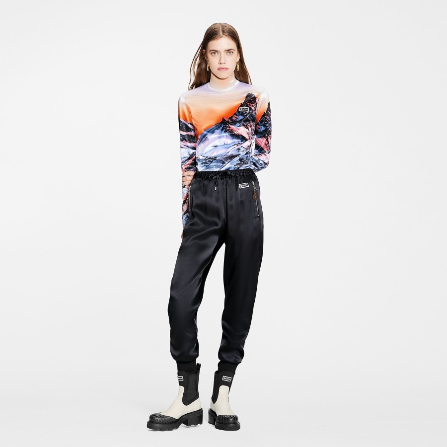 Women Louis Vuitton Pants | Satin Jogging Pants