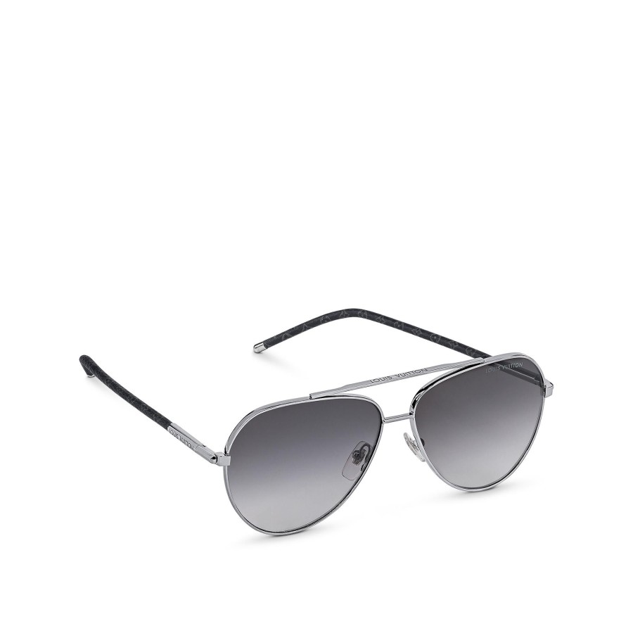 Men Louis Vuitton Sunglasses | Mng Blaze Pilot Sunglasses Black