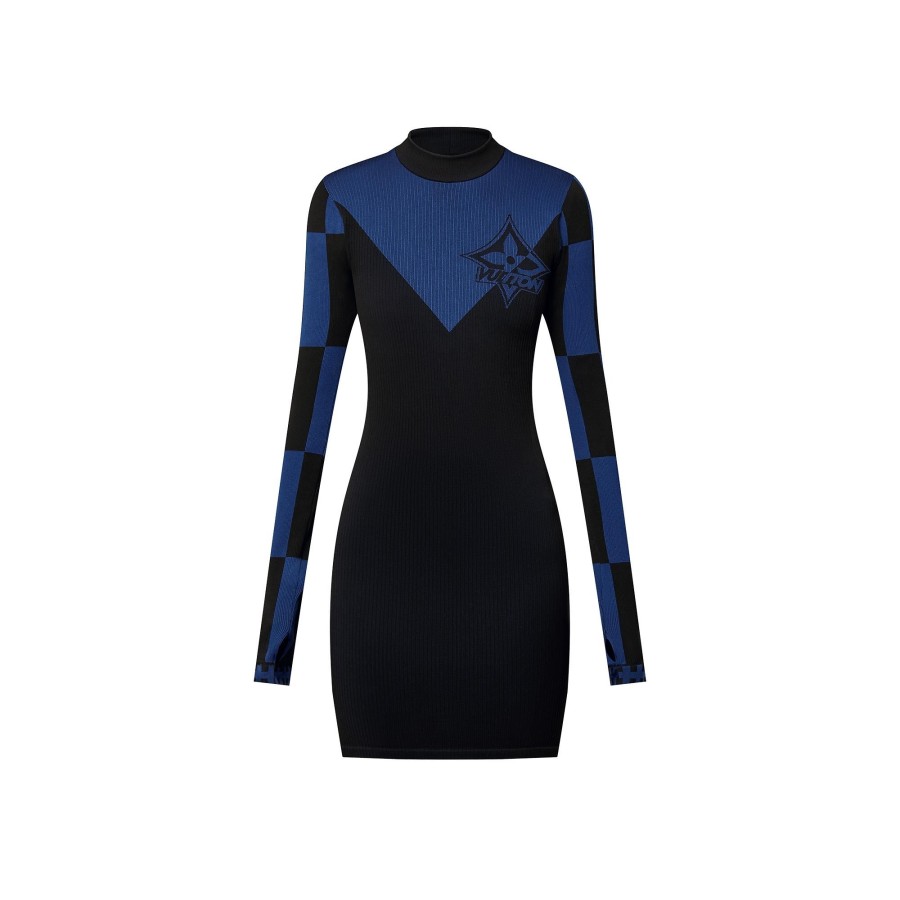 Women Louis Vuitton Knitwear | Graphic Compression Knit Dress