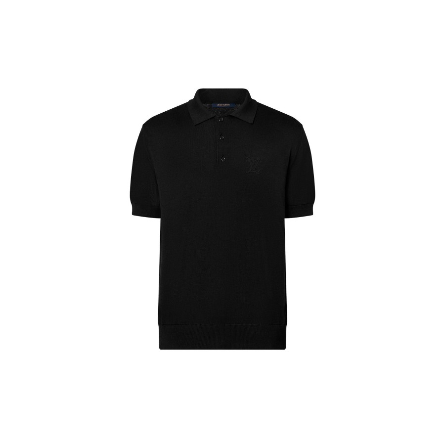 Men Louis Vuitton T-Shirts And Polos | Cashmere And Cotton Blend Short-Sleeved Polo