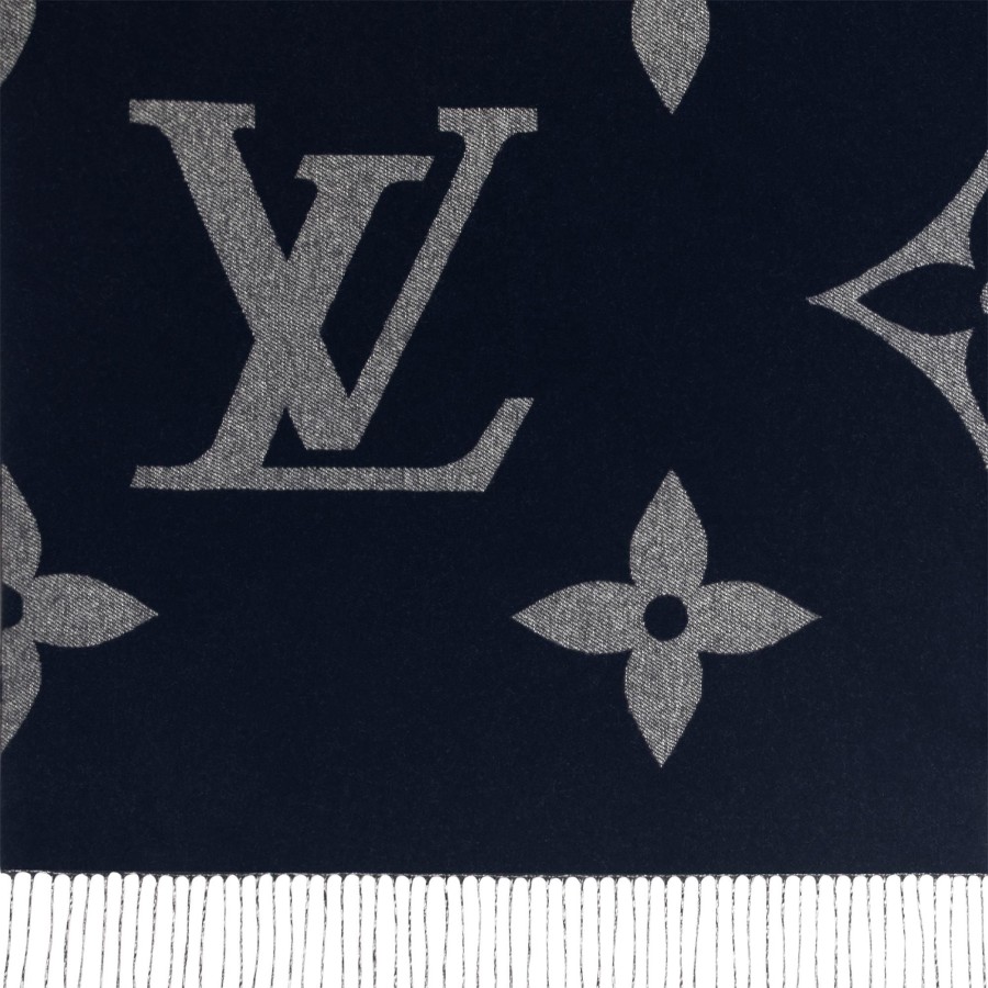 Men Louis Vuitton Scarves | Mng Giant Scarf Navy