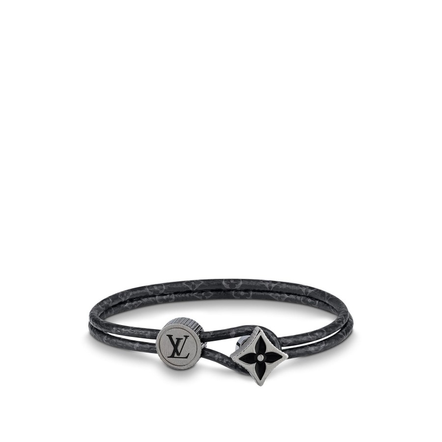 Men Louis Vuitton Bracelets | Catch It Bracelet Grey