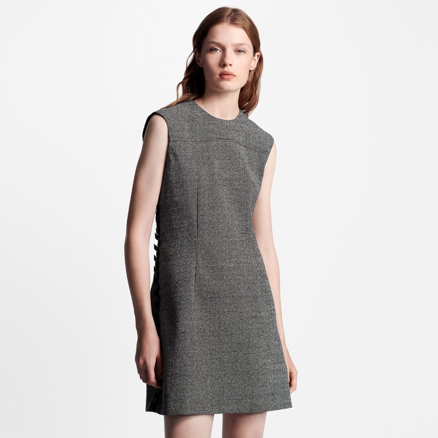 Women Louis Vuitton Dresses | Leather Trim Birdseye Dress