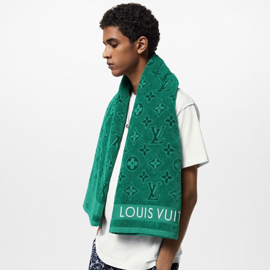 Men Louis Vuitton Home Textile | Lvacation Beach Towel Green