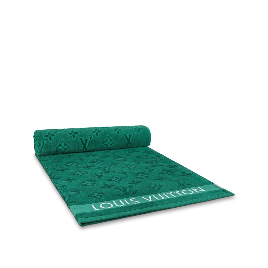 Men Louis Vuitton Home Textile | Lvacation Beach Towel Green