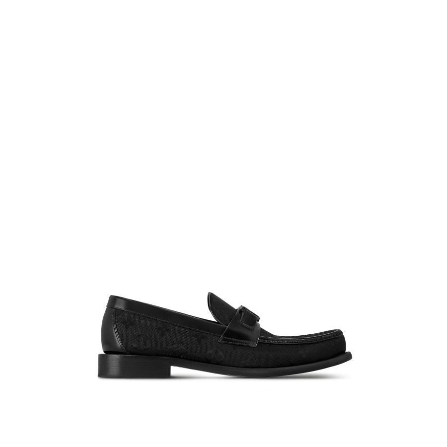 Men Louis Vuitton Loafers And Moccasins | Major Loafer Black