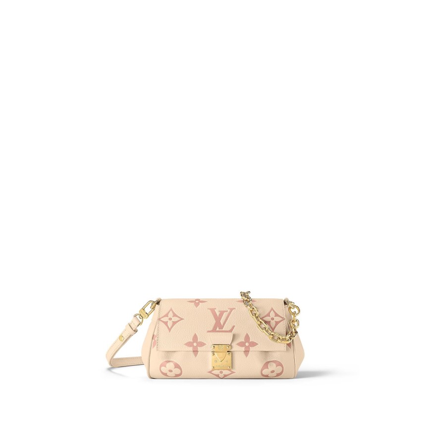 Women Louis Vuitton Leather Bags | Favorite Creme/Rose Trianon