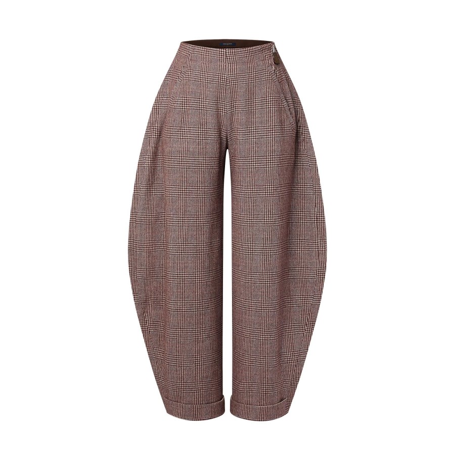 Women Louis Vuitton Pants | Prince Of Wales Balloon Pants