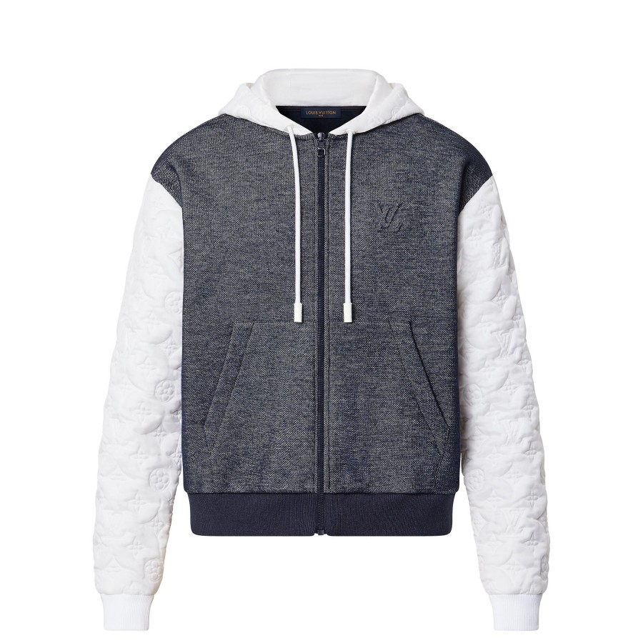 Men Louis Vuitton Knitwear And Sweatshirts | Hybrid Monogram Hooded Blouson