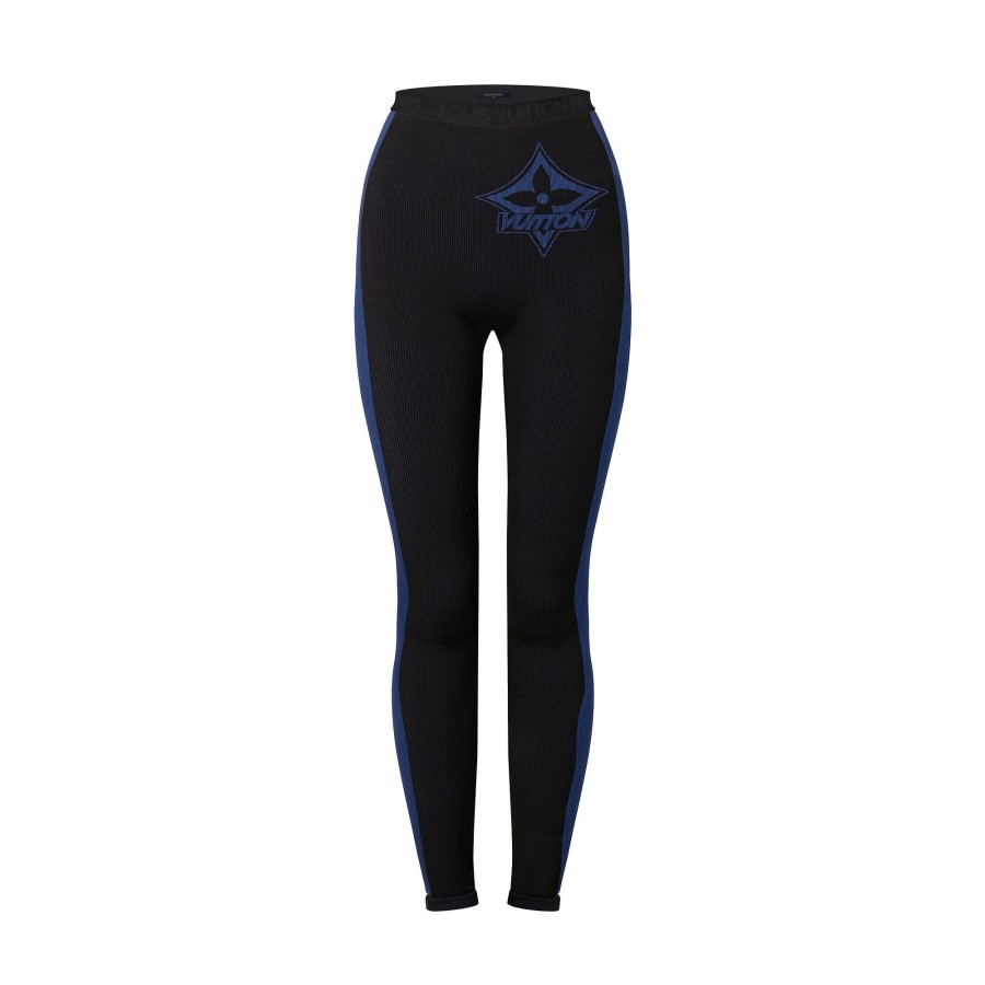 Women Louis Vuitton Knitwear | Graphic Compression Knit Leggings