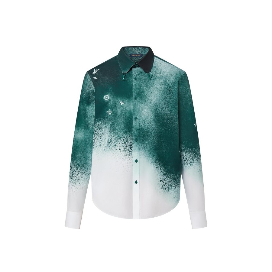 Men Louis Vuitton Shirts | Long-Sleeved Graphic Shirt