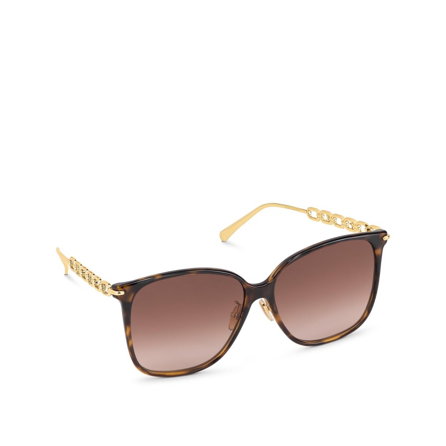 Women Louis Vuitton Sunglasses | My Lv Chain Two Classique Square Sunglasses Havana