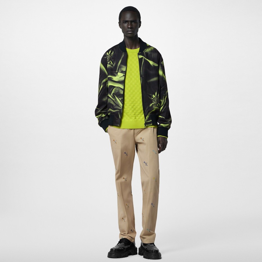 Men Louis Vuitton Coats And Outerwear | Graphic Cotton Bomber Jacket