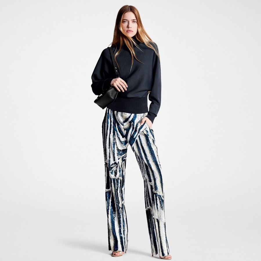 Women Louis Vuitton Pants | Animal Sequin Pants