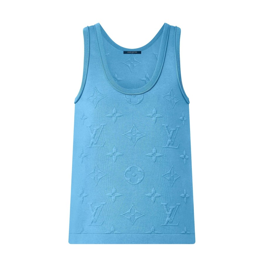 Women Louis Vuitton Knitwear | 3D Monogram Tank Top