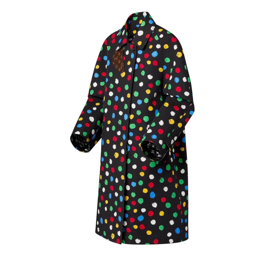 Women Louis Vuitton Coats And Jackets | Lv X Yk Painted Dots Trench Coat