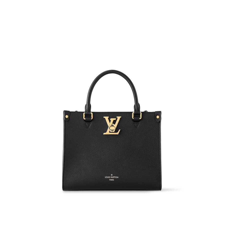 Women Louis Vuitton Leather Bags | Lock & Go Black