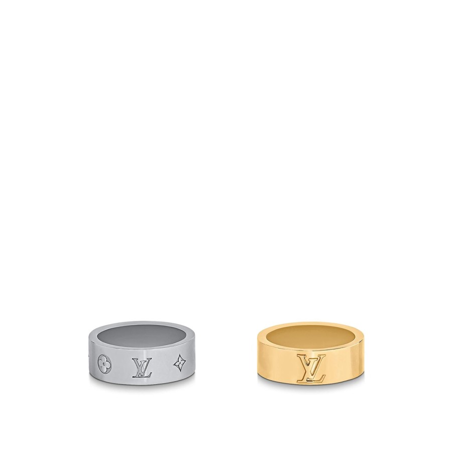 Men Louis Vuitton Rings And Earrings | Lv Instinct Set Of 2 Rings