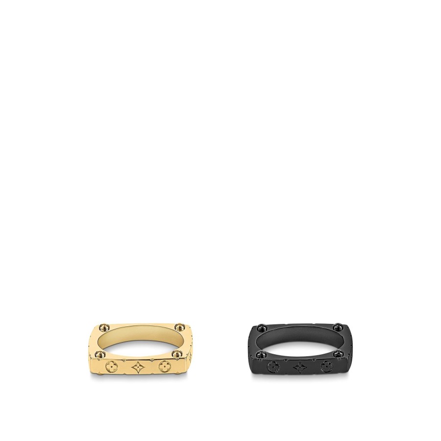 Men Louis Vuitton Rings And Earrings | Monogram Bold Rings