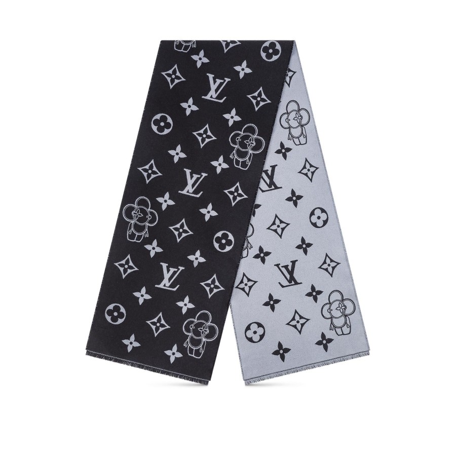 Men Louis Vuitton Scarves | Mng Vivienne Scarf Dark Grey