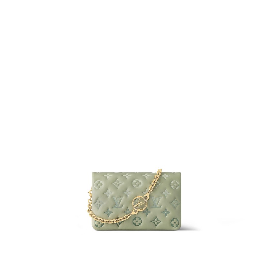 Women Louis Vuitton Chain Bags And Clutches | Pochette Coussin