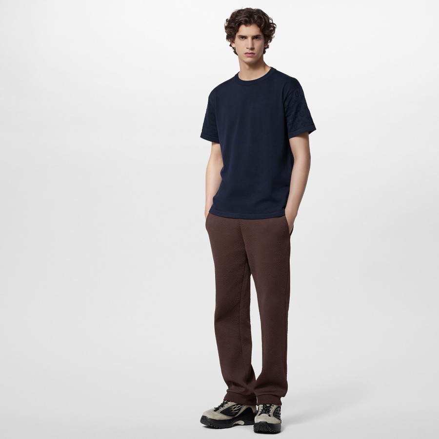 Men Louis Vuitton Knitwear And Sweatshirts | Short-Sleeved Cotton Crewneck