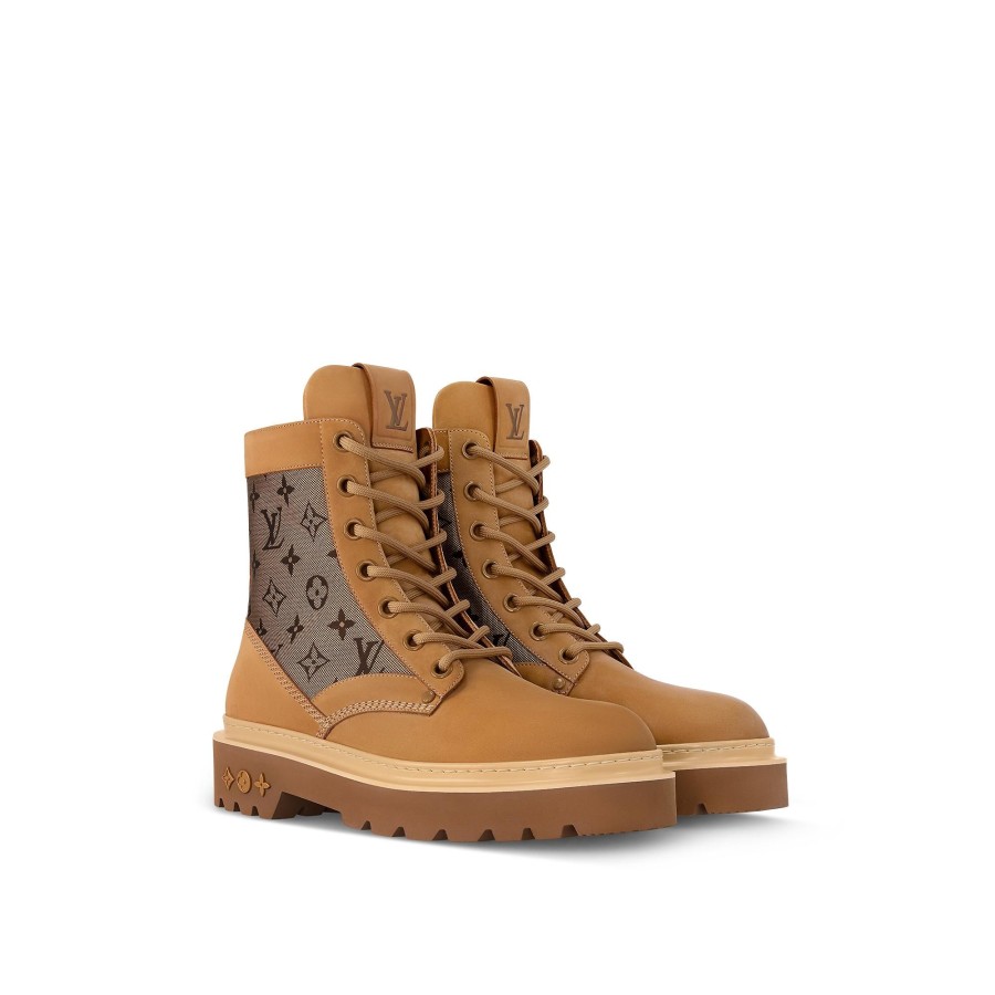 Men Louis Vuitton Boots | Lv Ranger Ankle Boot Beige