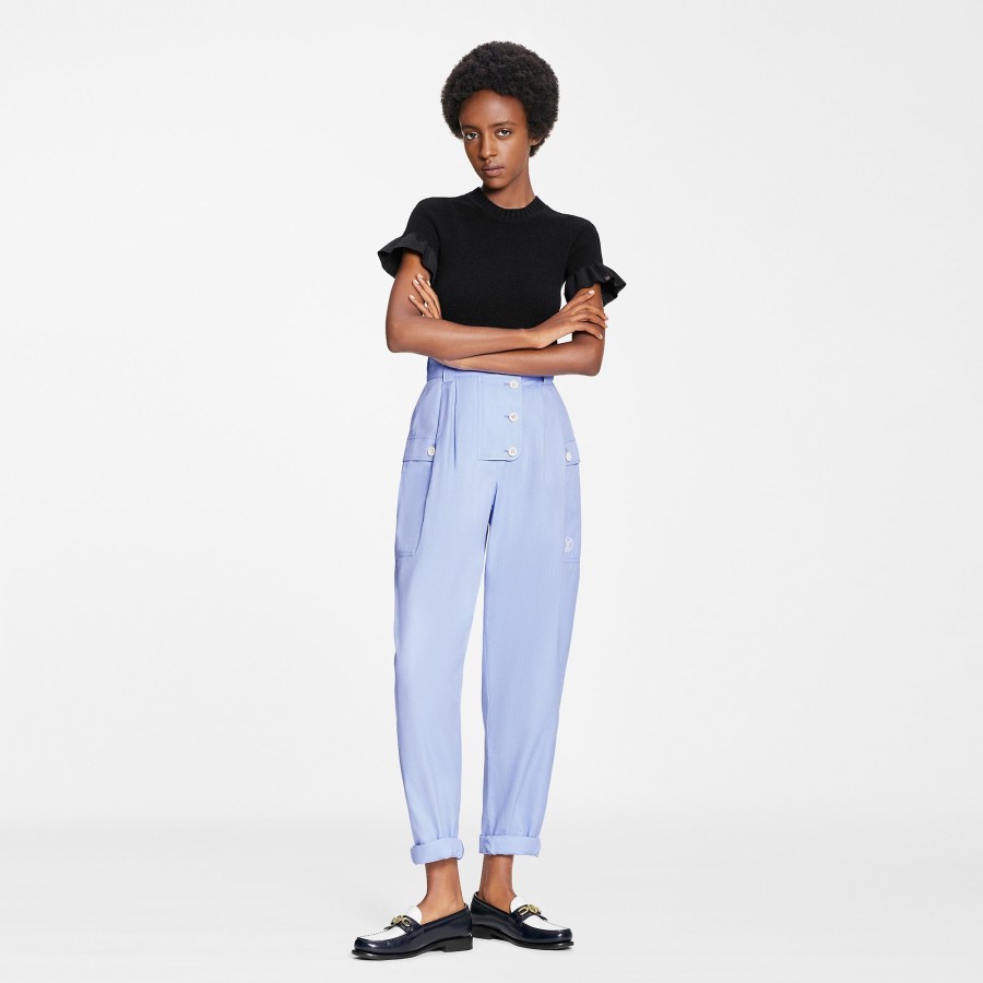 Women Louis Vuitton Pants | Sporty Tailored Carrot Pants