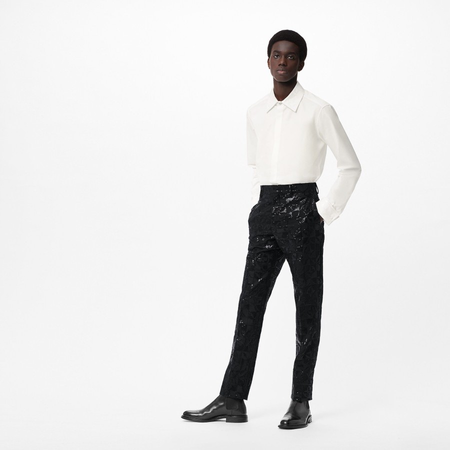 Men Louis Vuitton Pants | Embroidered Evening Cigaret Pants