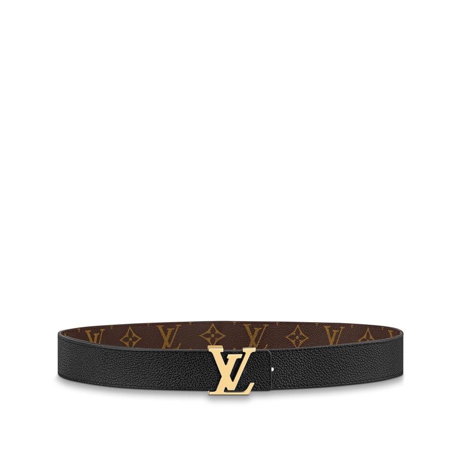 Women Louis Vuitton Belts | Lv Initiales 30Mm Reversible Belt Black