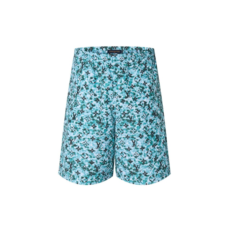 Men Louis Vuitton Swimwear | Printed Nylon Swim Shorts