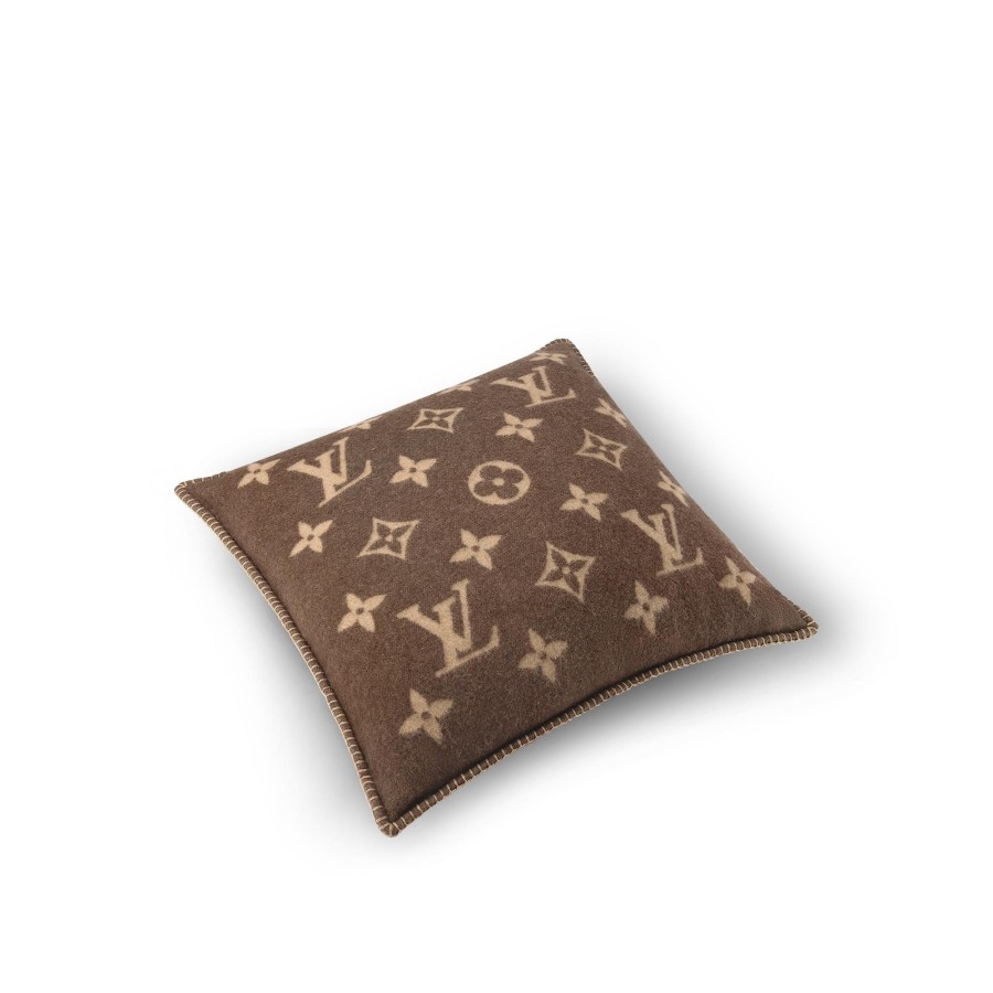 Women Louis Vuitton Home Textiles | Neo Monogram Cushion Brown