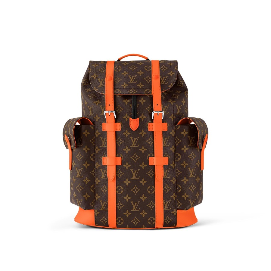 Men Louis Vuitton Backpacks | Christopher Mm Orange